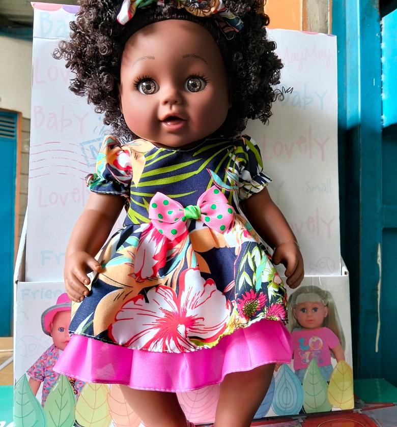 Big Size  Doll African Girl Doll Toy For Kids Fashion Braidable. IDEAL  GIFT  image