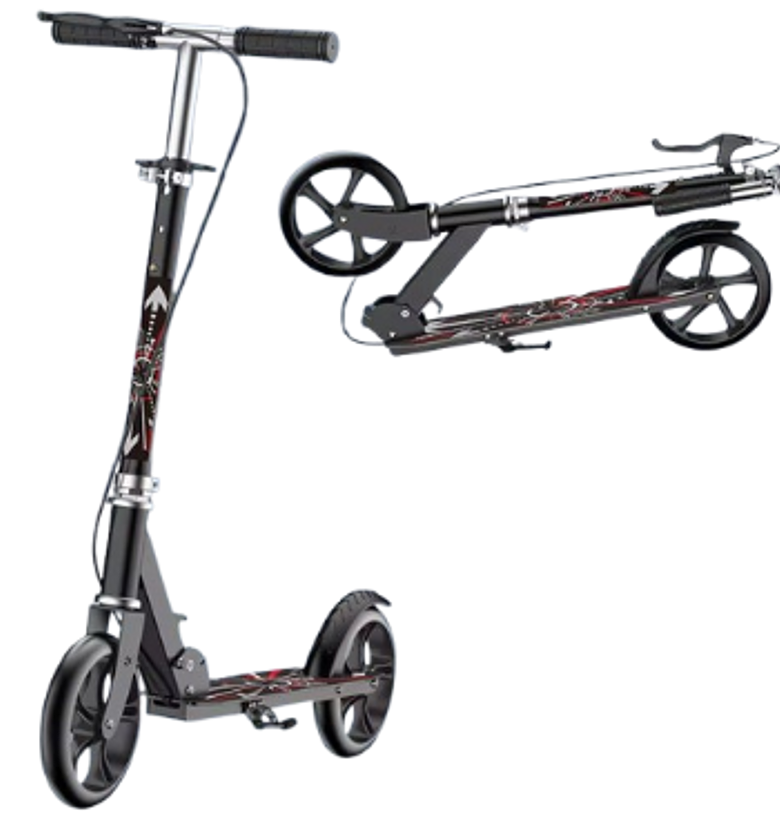 Foldable Adjustable Scooter For 8YRS To Adult Kick Scooter With Hand break image