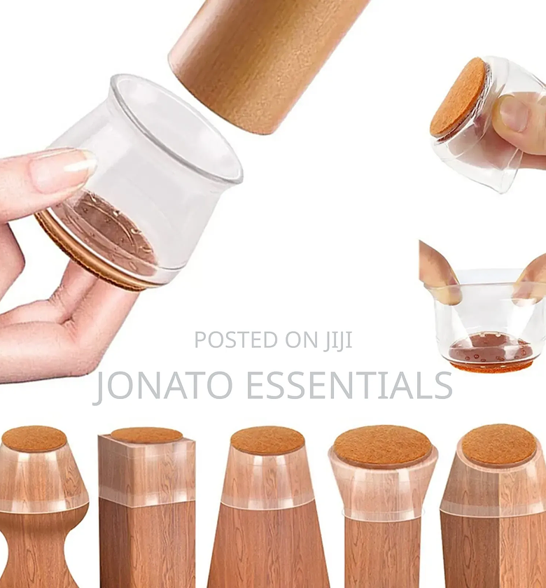 8 Piece Furniture Legs Protectors, Chair Leg Sliders image