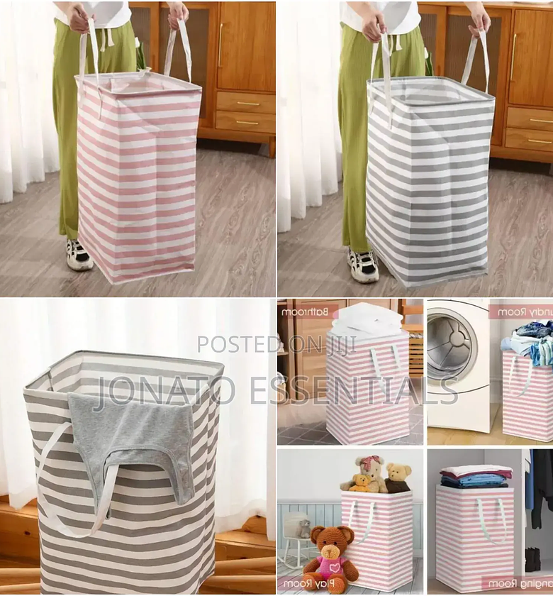 Collapsible Laundry Hamper With Handles image