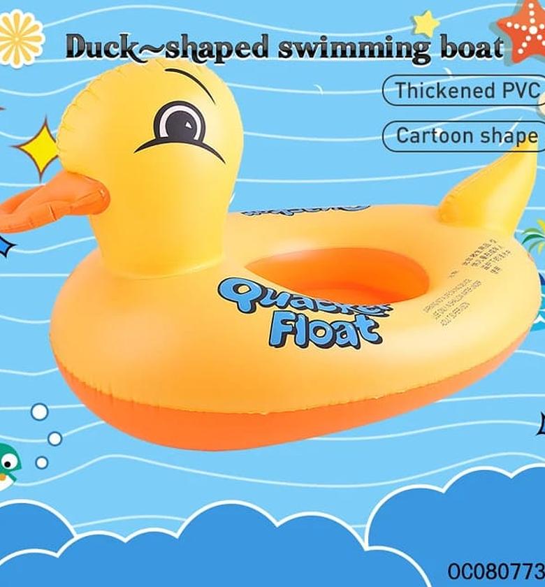 Inflatable Duck Swim Ring – Baby Kids Floating Tube image