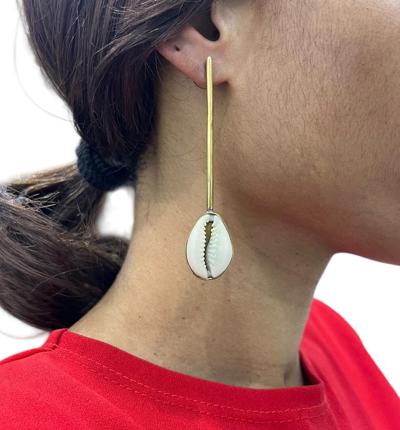 Zahara Brass Earrings  image