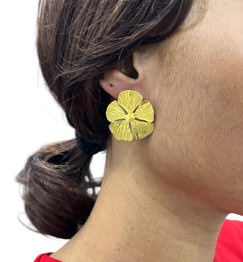 Makena Brass Earrings  image