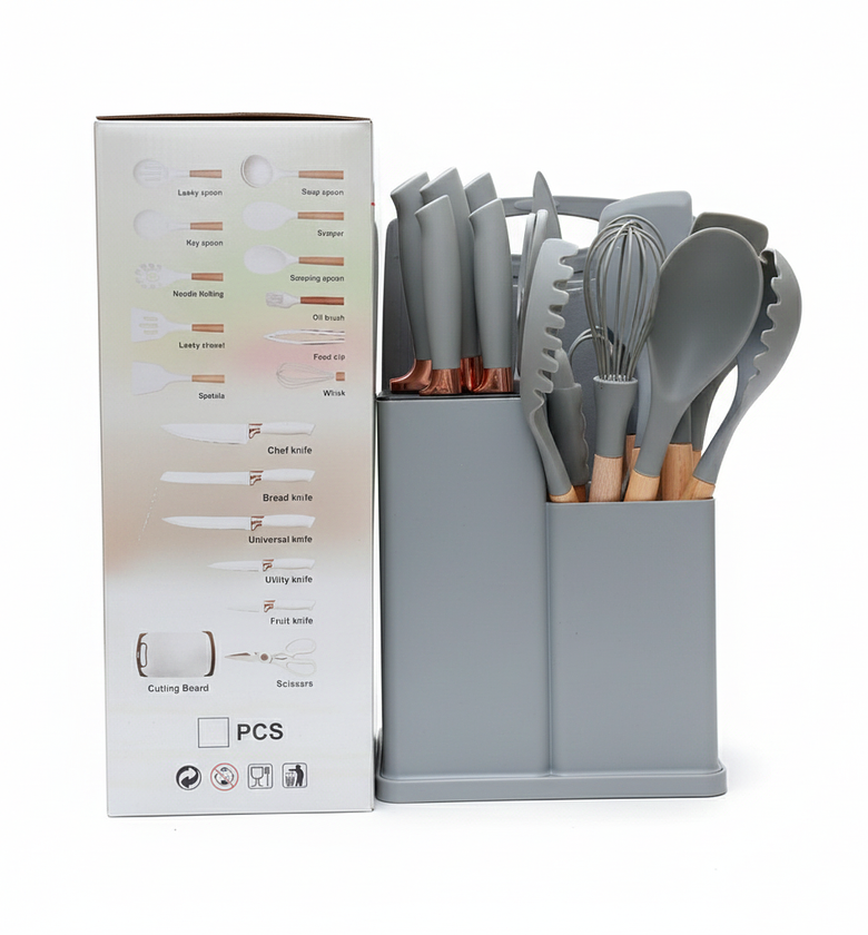 19pc Executive Silicone Spoons and Cutlery Set image