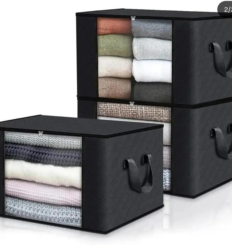 Non woven Duvet /blankets /cloth storage organizer image