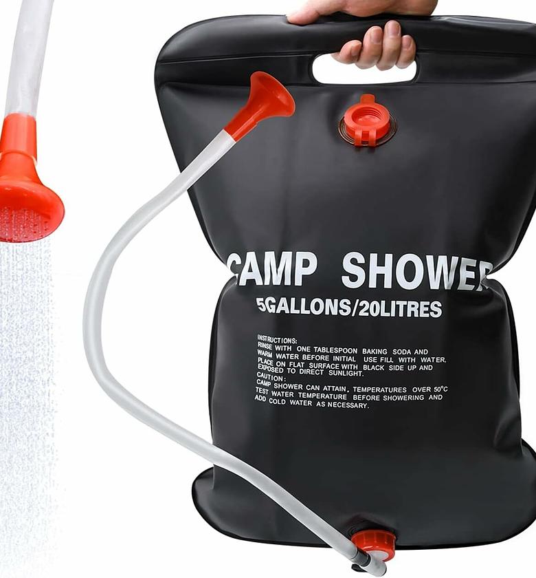 Hot Selling 20LTR PVC Solar Hot Water Shower Bag 20ltrs Portable Thickened Foldable Bath Bag Large Capacity Water Storage Shower Tool Outdoor Sport Travel Picnic Camping image