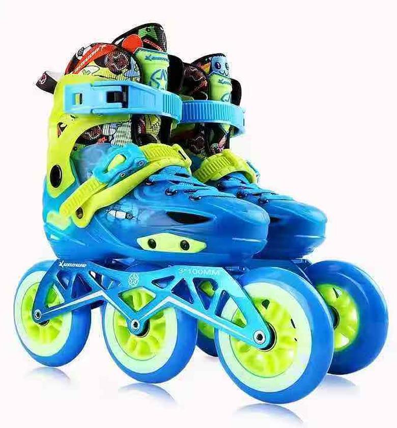 Kids and Teens Triskates Inline Skates 100mm wheels.  image