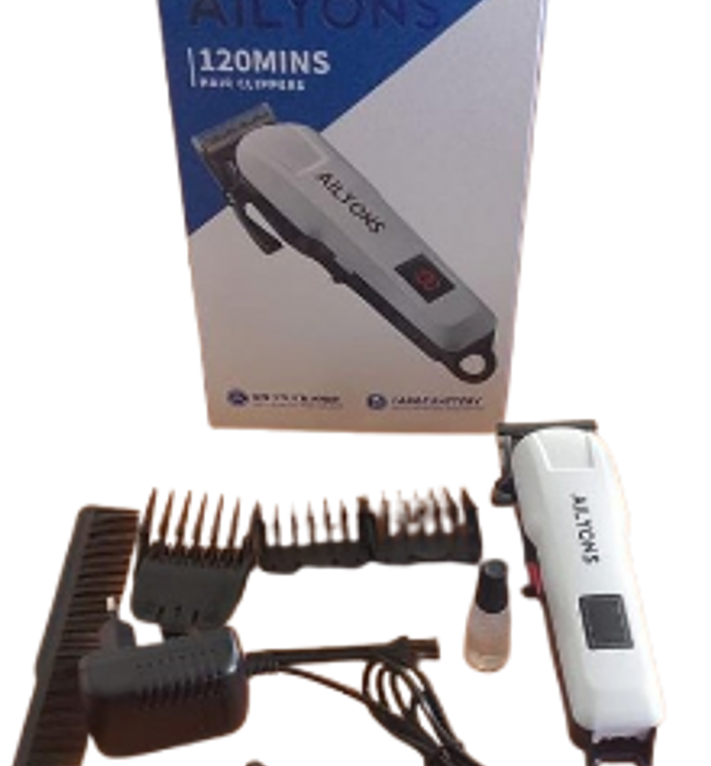  Ailyons Wireless Rechargeable Hair Clipper and its accessories.  image
