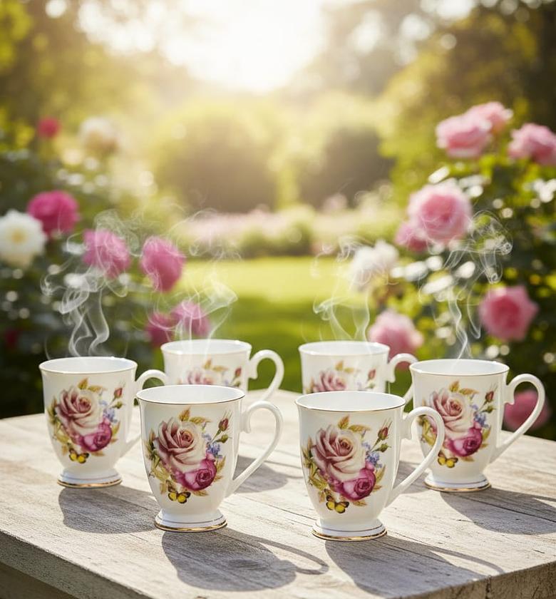 Bone China Shapely Cup image