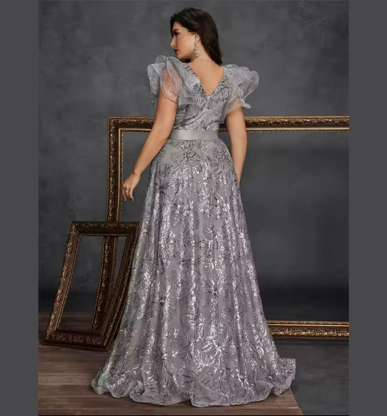 Fairy Wing Embroidered A-Line Gown image