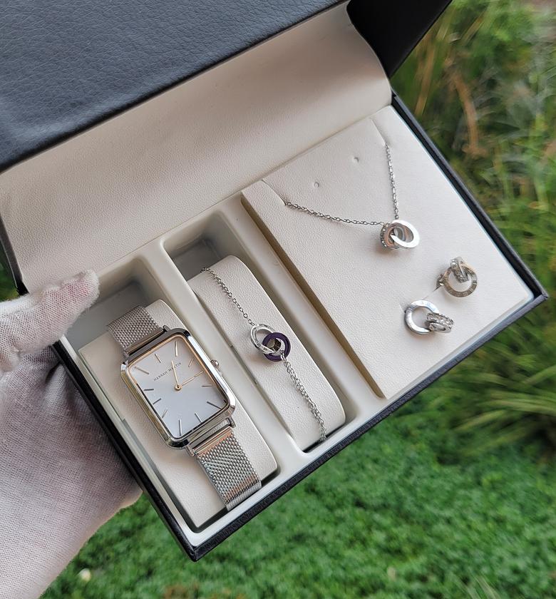 Silver watch set image