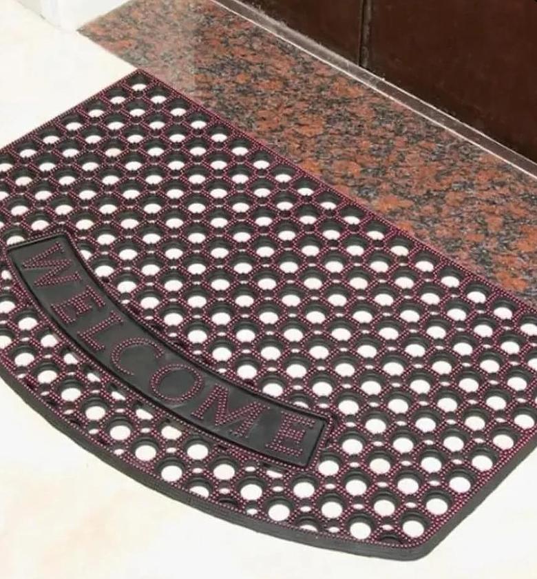 Rubber welcome door mat image
