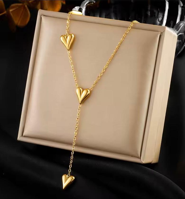 Amara Radiant Triple Heart Lariat image