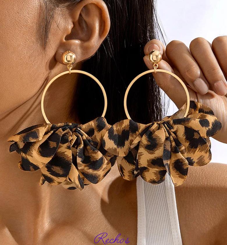Animal print earrings  image