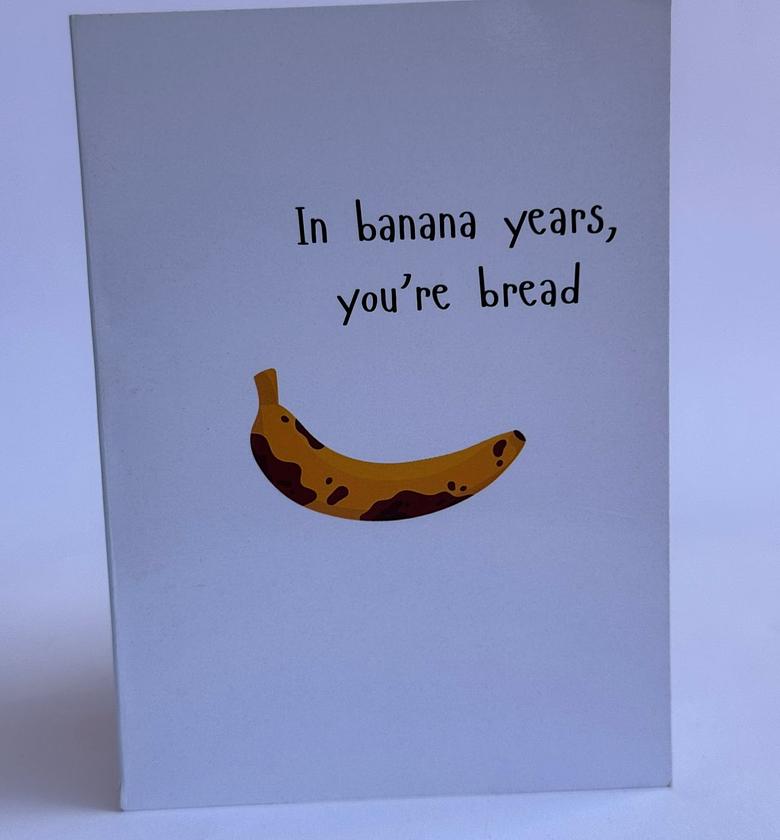 Banana Bread Birthday Card image