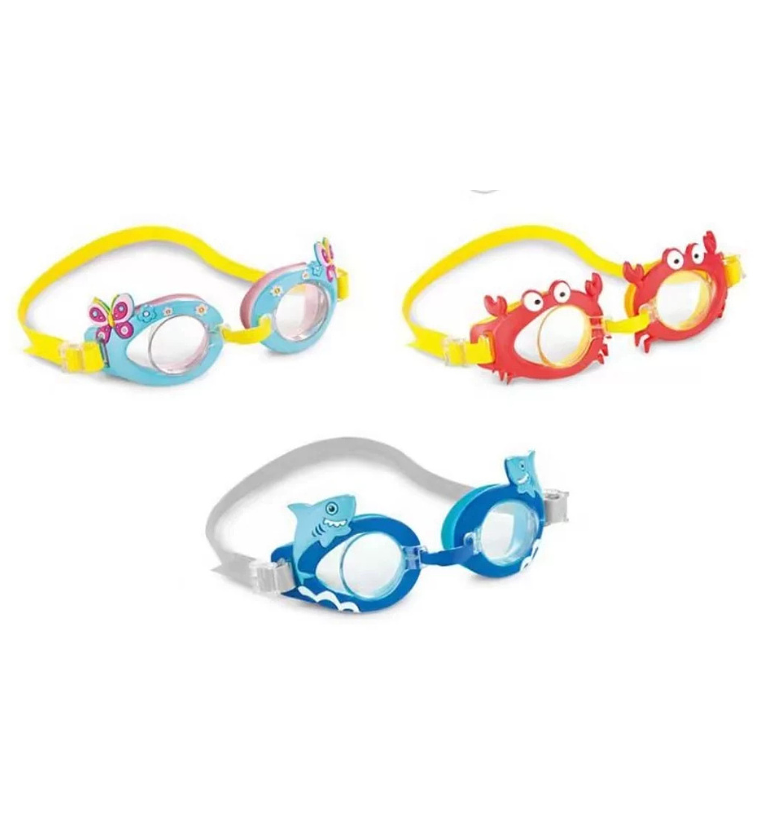 Fun 3D Character Kids Swimming Goggles image