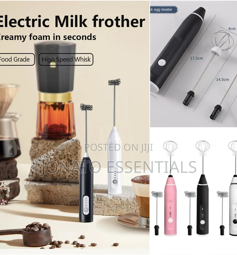 Electric Milk Frother and Mixer (Battery Operated) image