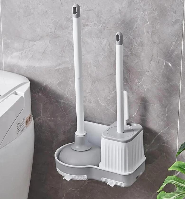 3 in 1 toilet Brush & Plunger Set image
