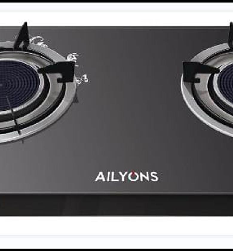 AILYONS 2 Burner Glass Top Gas Cooker. image