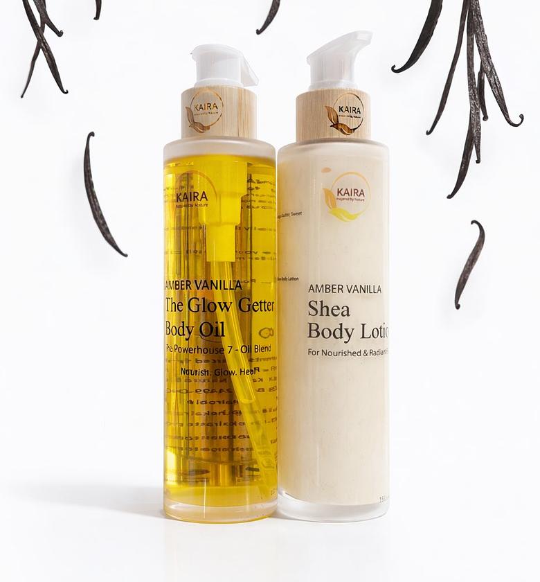 Two Piece body Oil & body Lotion Box image