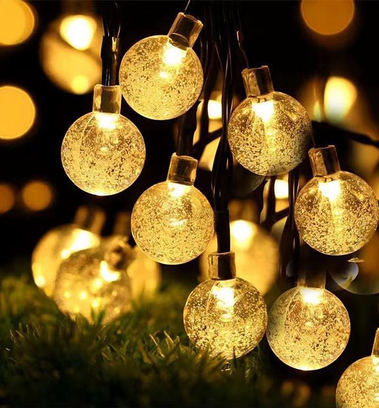 Magic Globe Solar Powered Outdoor LED String Lights image