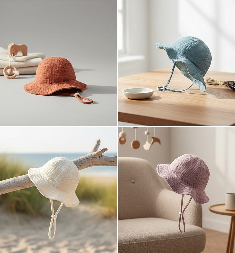 CloudSoft Muslin Bonnet image