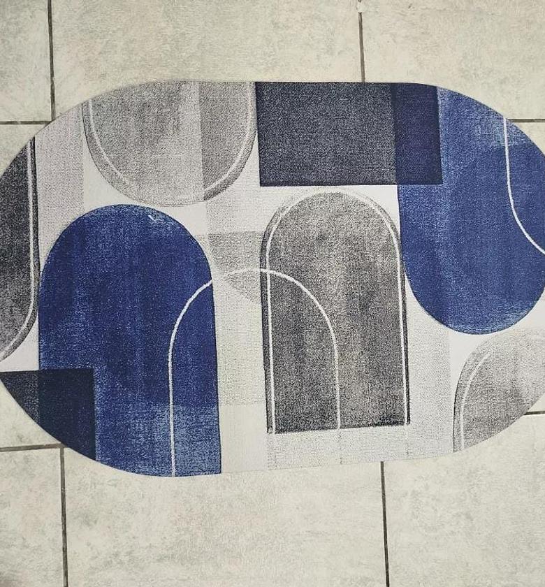 Anti slip oval bathroom mats Size: 50x80cm image