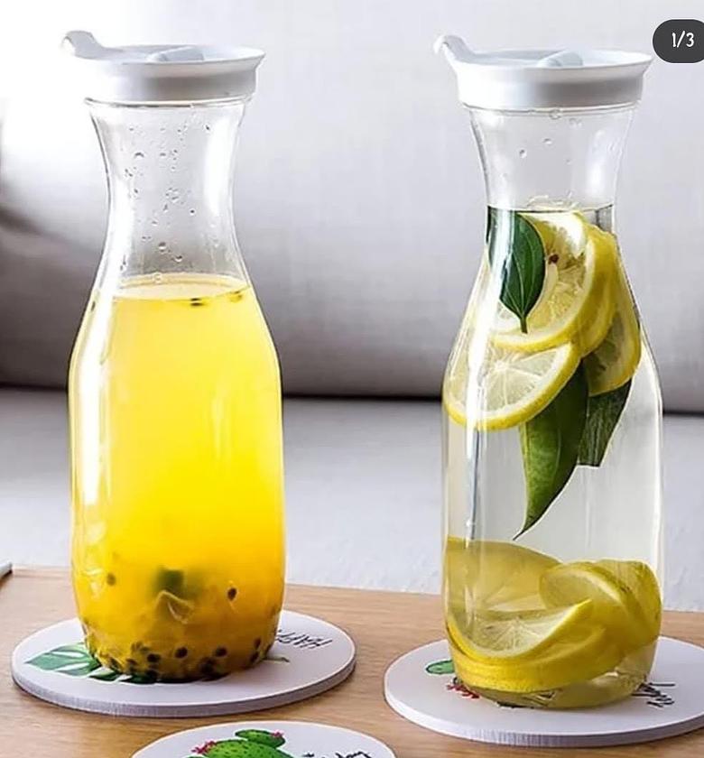 Acrylic carafe/pitcher. image