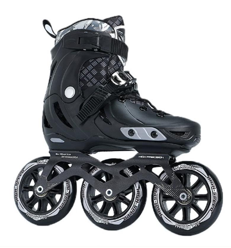 KINGFLY KIDS/TEENS TRISKATES Professional Speed Skating Shoe, Professional racing roller skate image