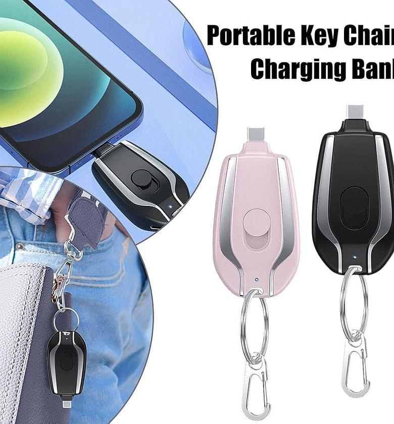 Emergency Key Chain Power Bank for Type C and iPhone image