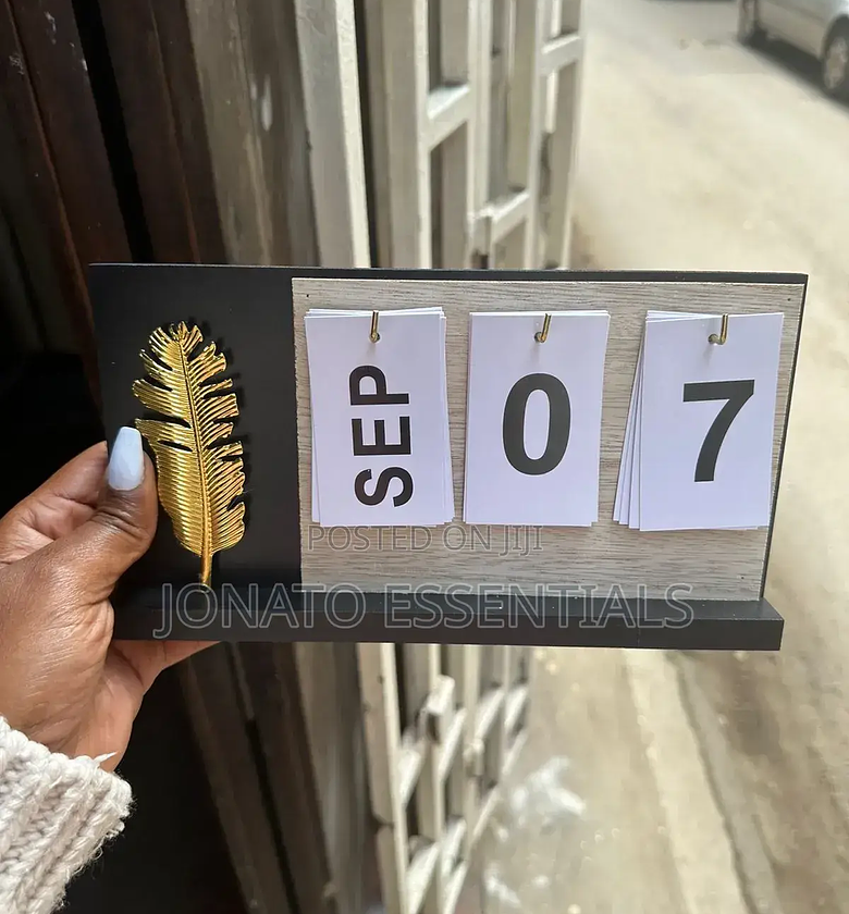 Wooden Desktop Calendar image