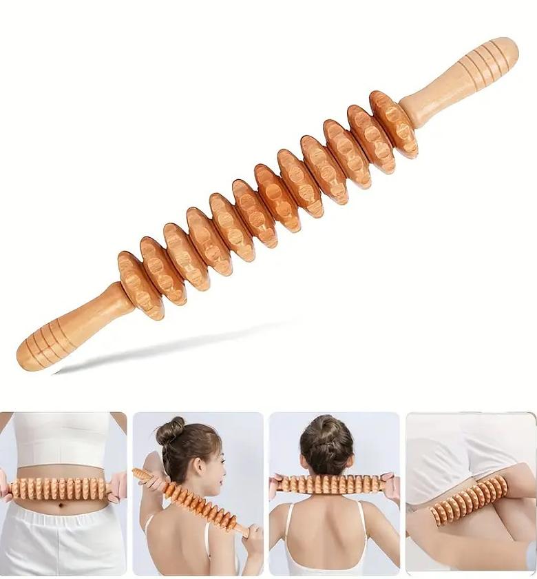 Wood Therapy Massage Tool Roller Stick image