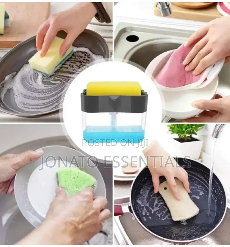 Dish Soap Dispenser and Sponge Holder image