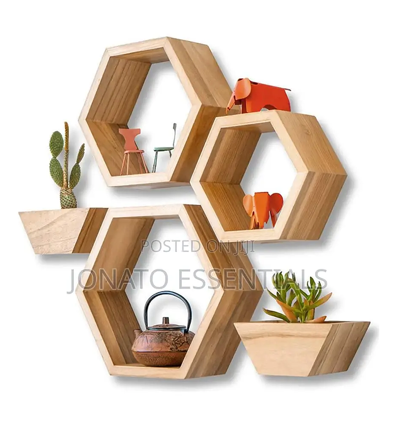 5 in 1 Floating Wooden Shelves image