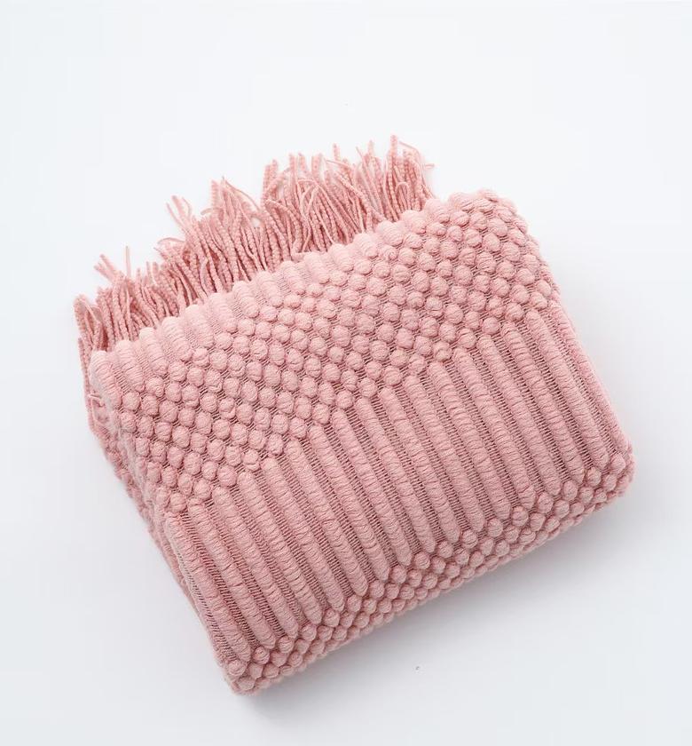  Knit Throw Blanket – 130 × 220 cm image