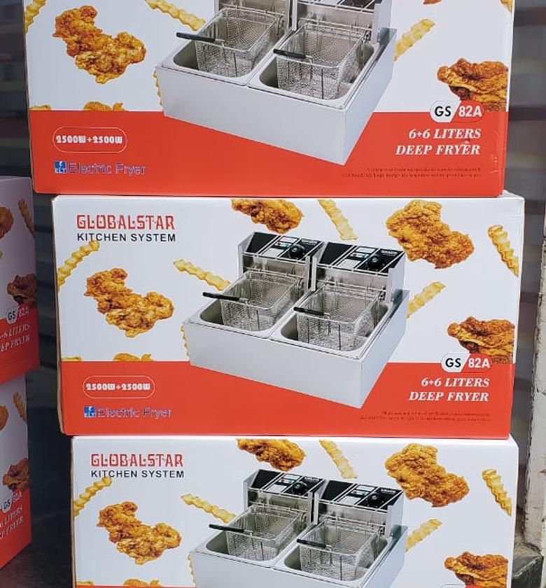 6+6 litres Globalstar double deep fryer image