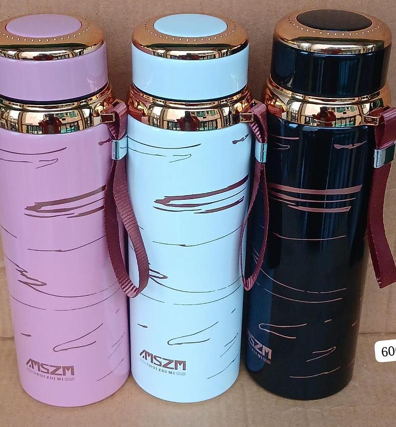 Vacuum Flask.  Marble Design Vacuum Insulated Thermocups /Flasks. 1000ml image