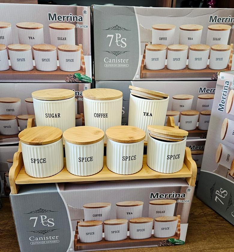 Heavy-Duty 8-Piece Canister Set image