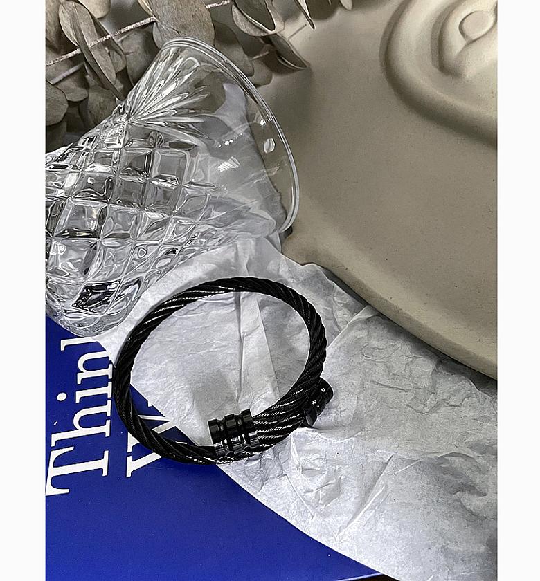 Adjustable Stainless Steel Bangle image