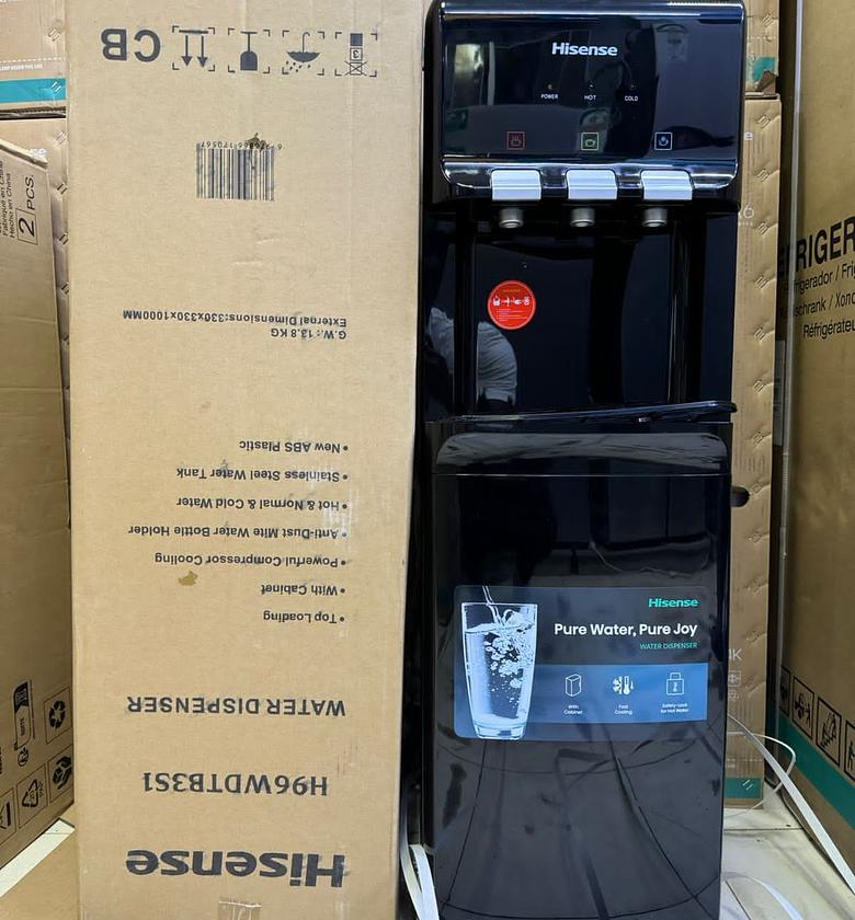 Hisense water dispenser [hot,cold & normal) with a compressor  image