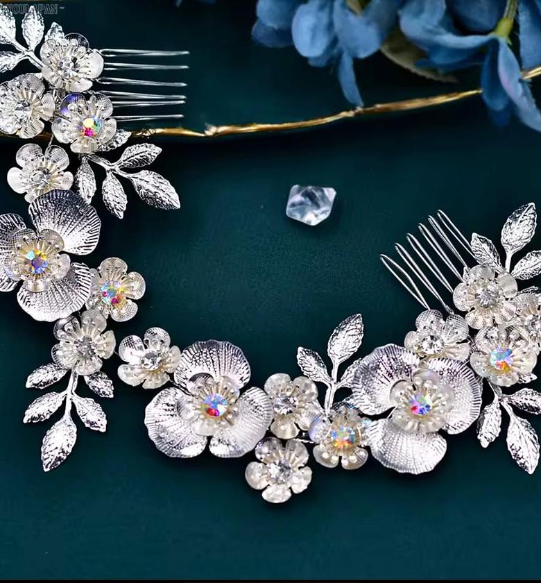 Opulent Garden Floral Headpiece Set image