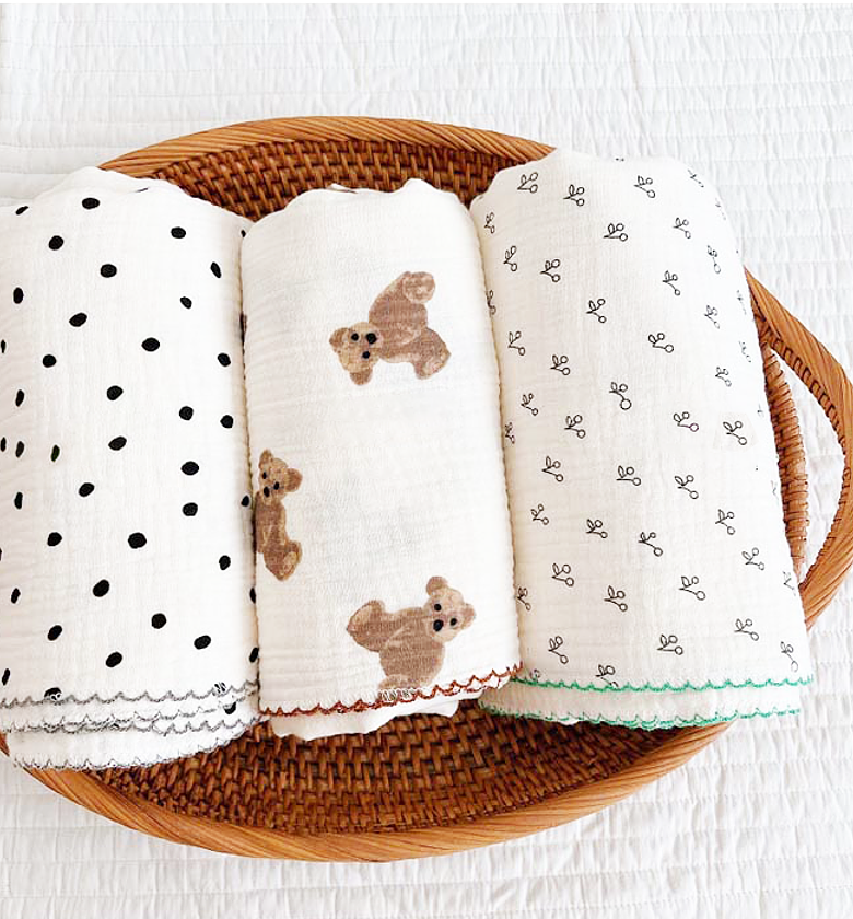 Gentle Prints Muslin Blanket image