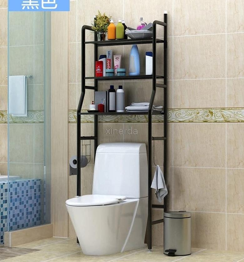 3 Tier Over the Toilet Storage Rack, Toiletries Organizer image