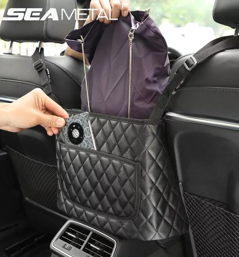 PU Leather Car Seat Gap Organizer image