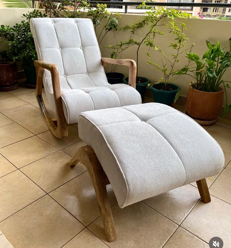 Plush RockingChair &ottoman image