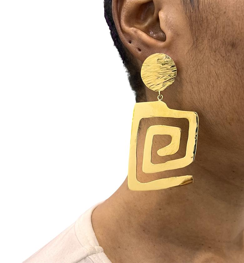 Nia Brass Earrings  image