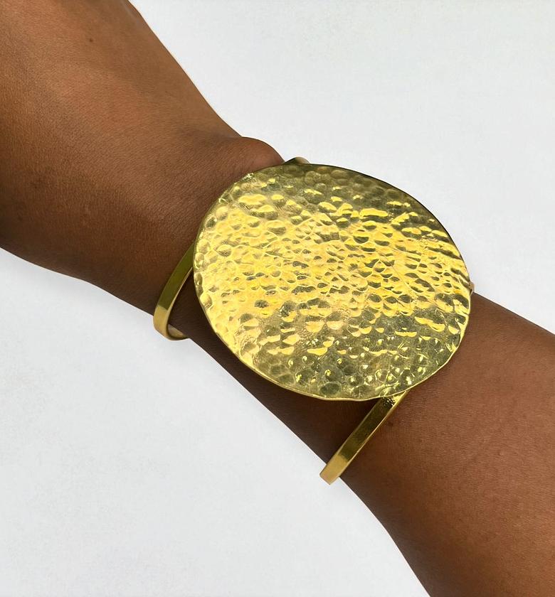 Nomalanga Large Brass Bracelet Adjustable image