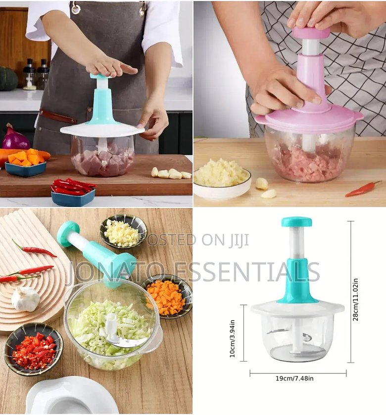 Manual Press Vegetable Cutter and Chopper image