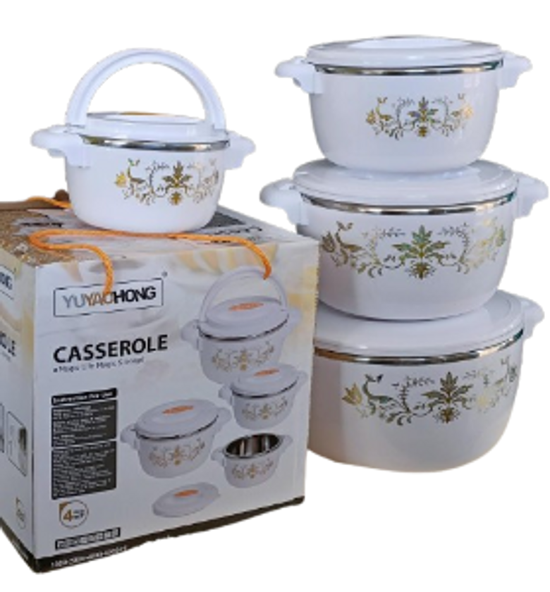 Hotpot. 4pcs of Casserole Hotpots Food Warmer Hot Pot image
