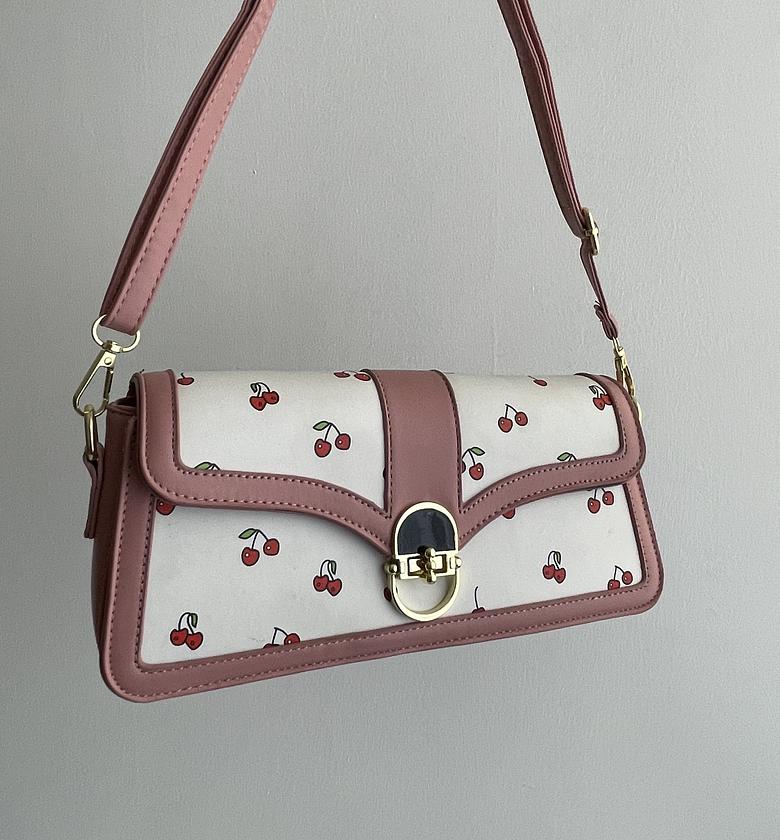 Cherry Shoulder Bag - Pink image